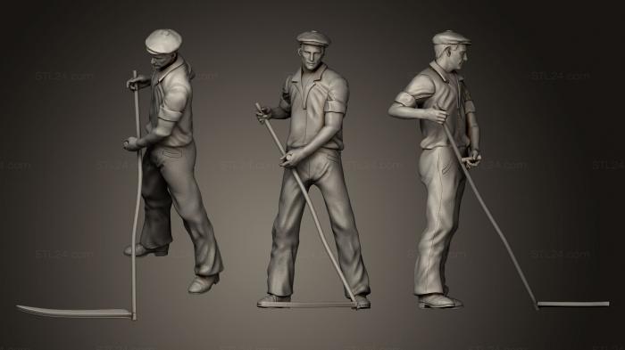 Military figurines (workers 18, STKW_0165) 3D models for cnc
